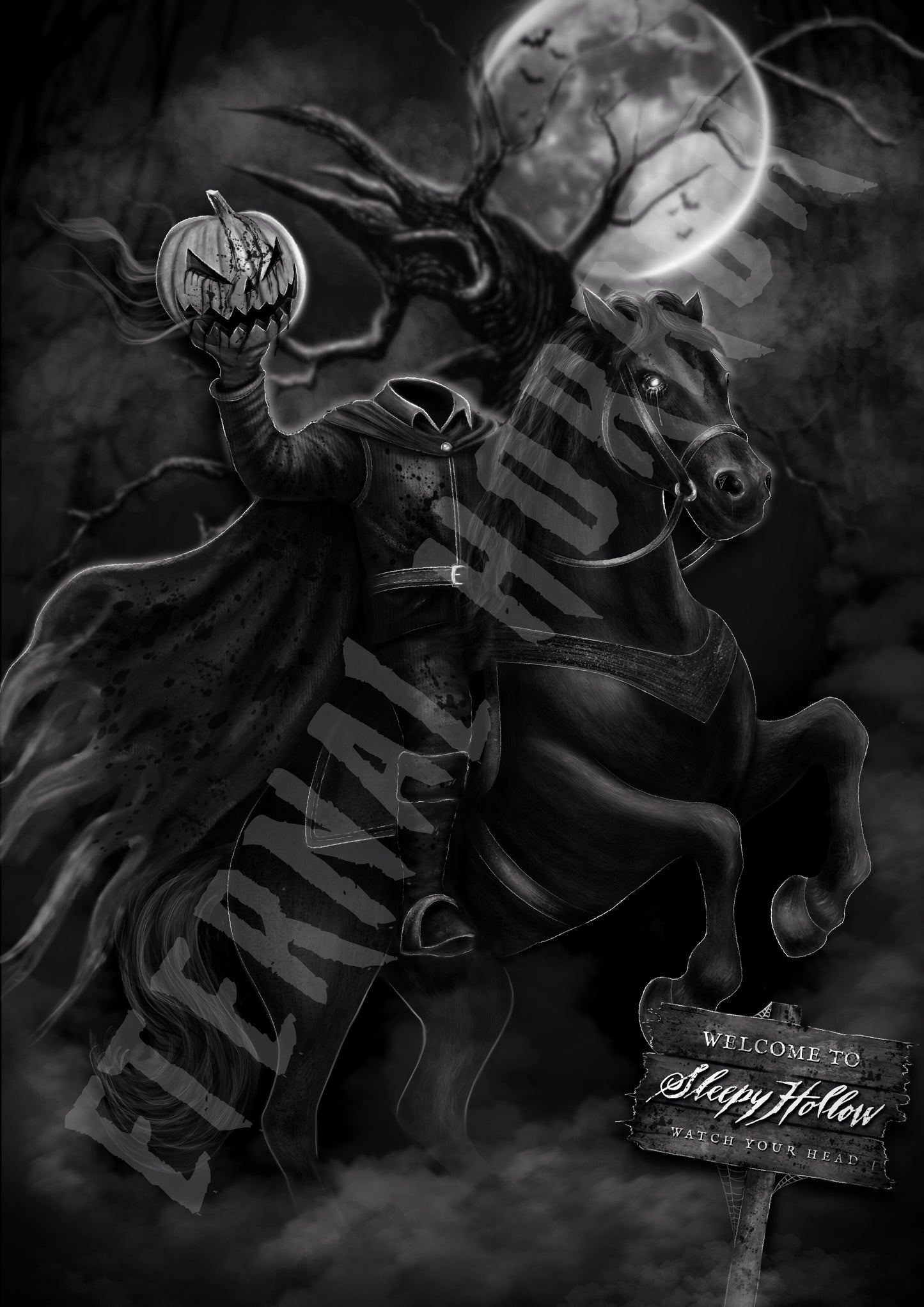 Headless Horseman Sleepy Hollow Print