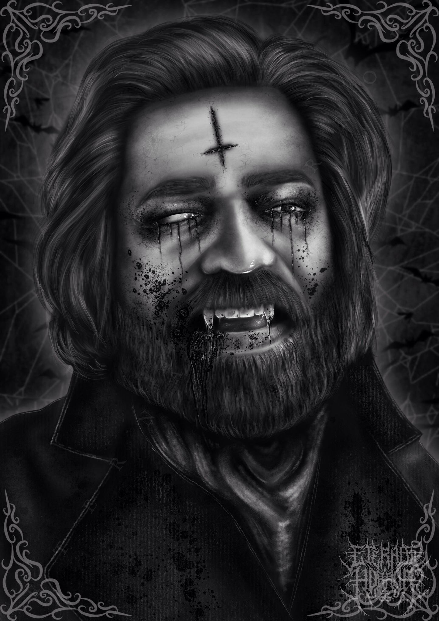 Laszlo Cravensworth Gothic Portrait Art Print