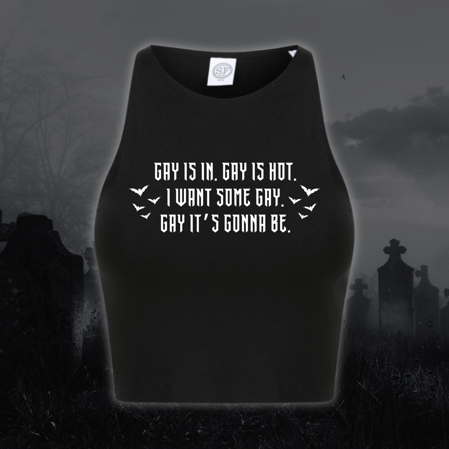 Laszlo Quote Crop Top