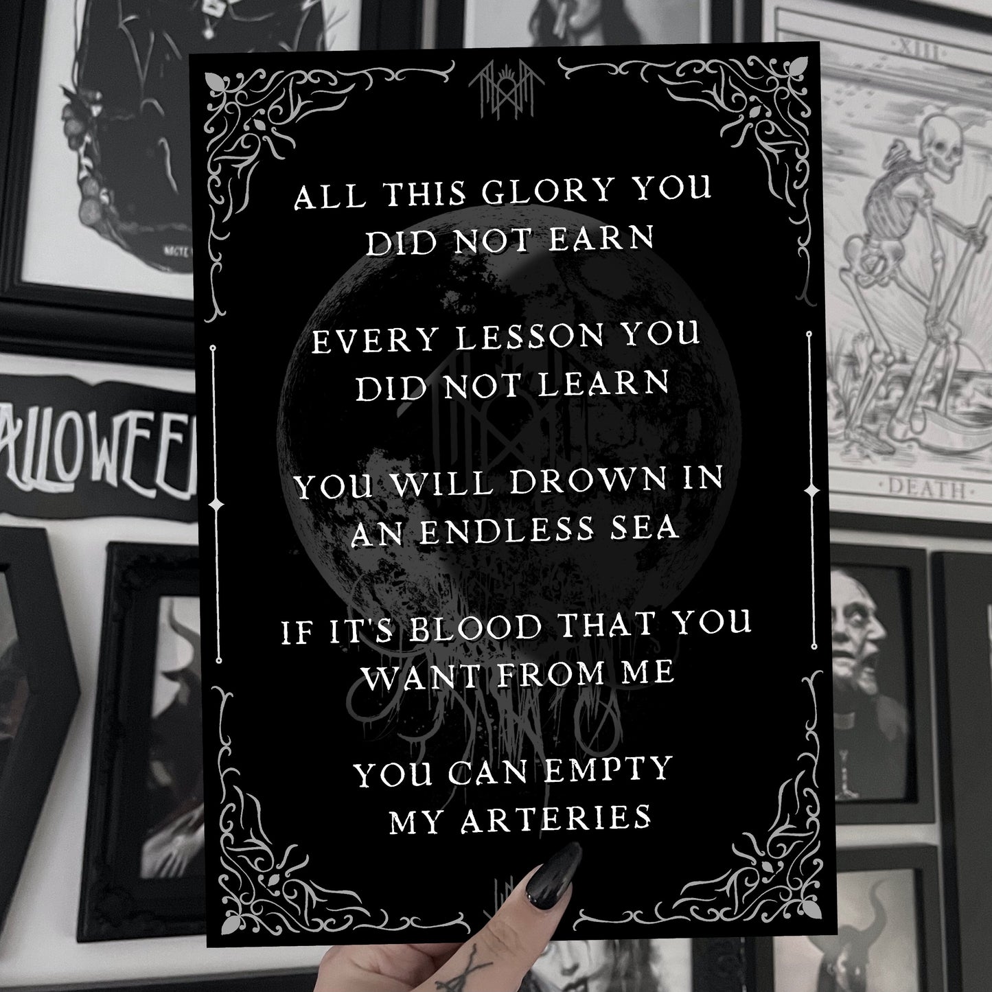 Infinite Baths A5 Quote Print