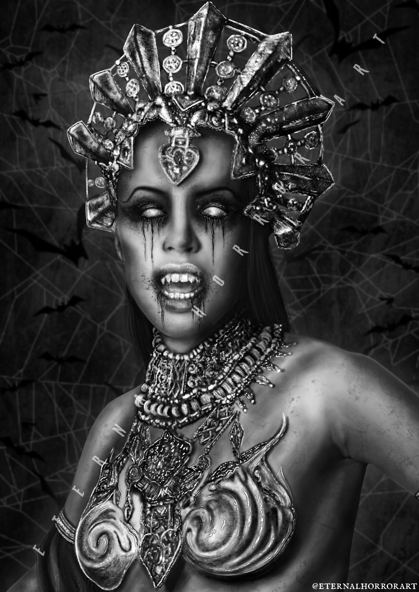 Akasha Queen of the Damned A4 Print