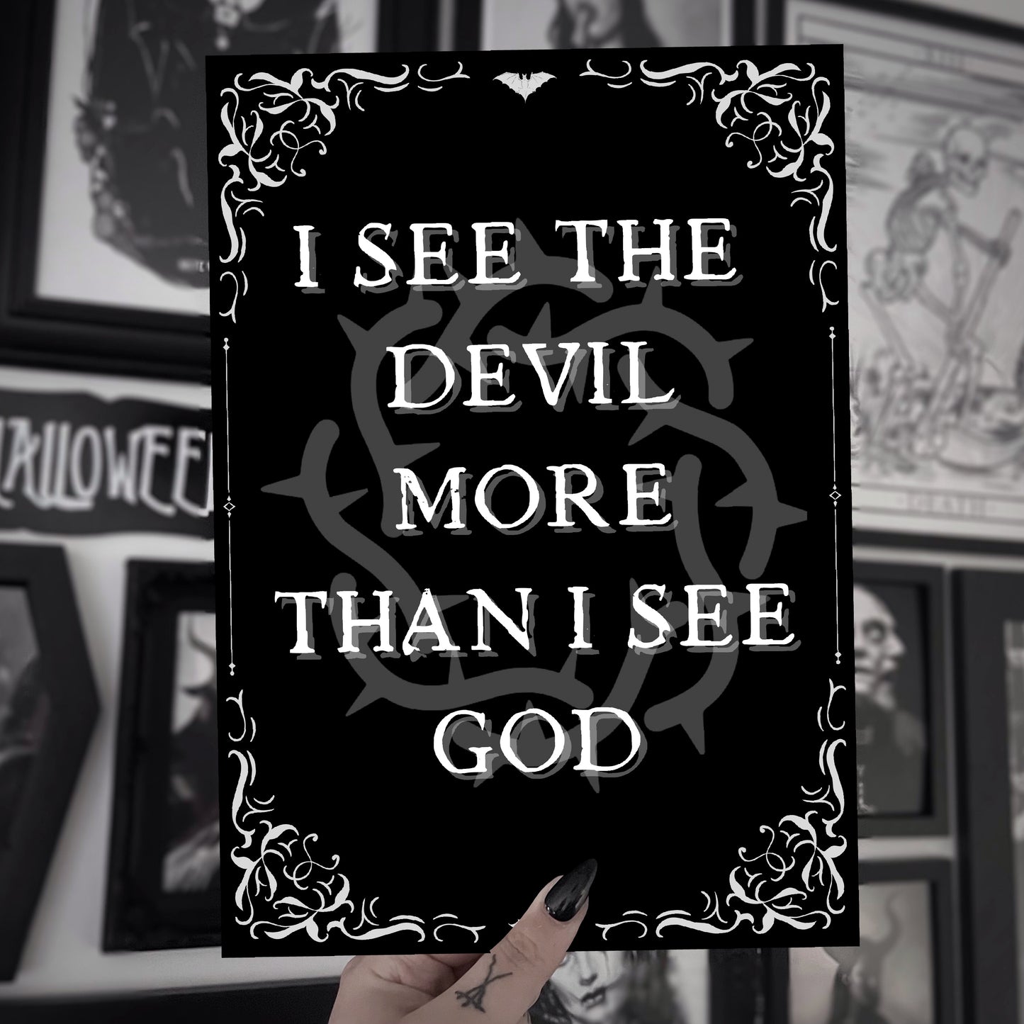 Glass Houses Bad Omens A5 Quote Print
