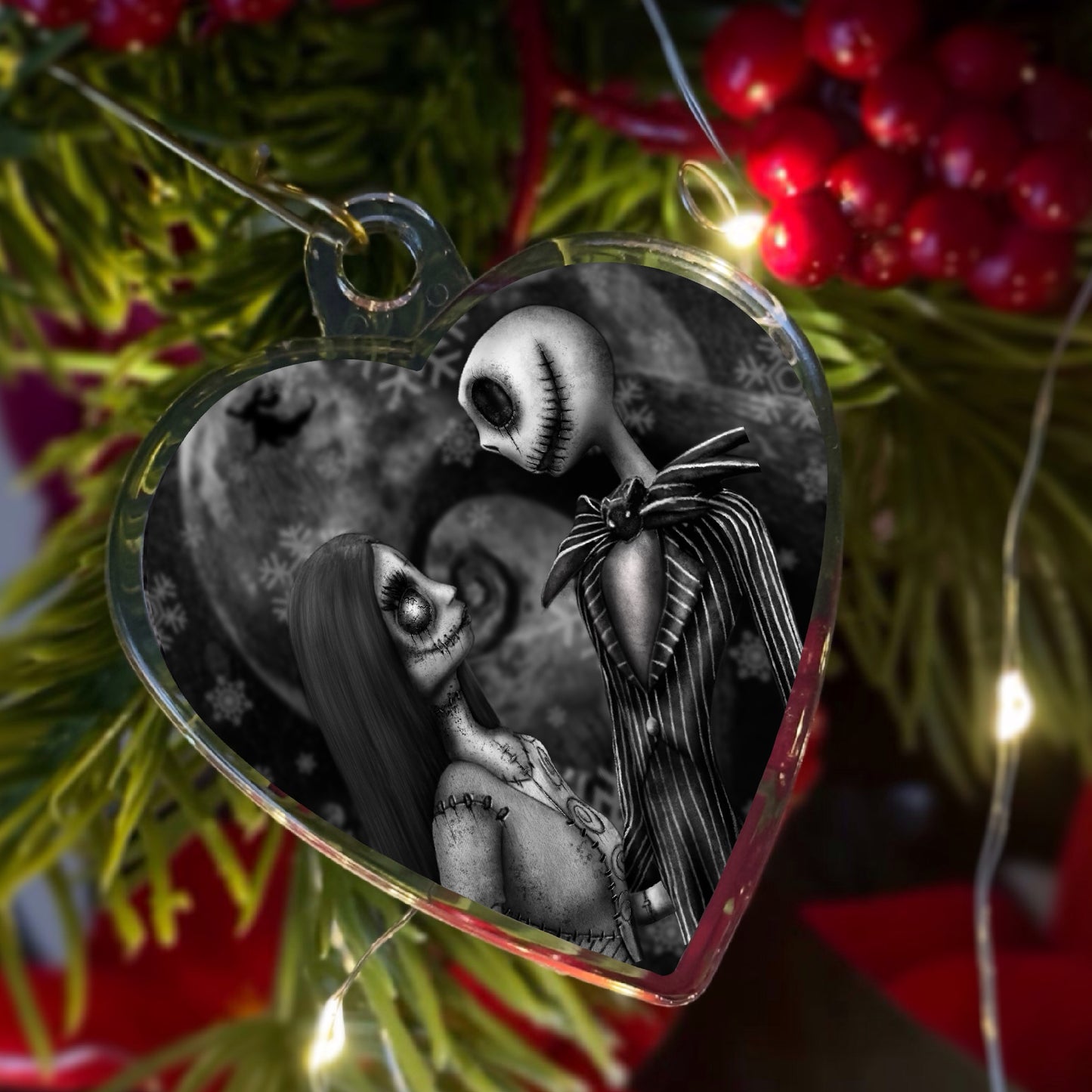 Jack & Sally Christmas Tree Decoration Charm