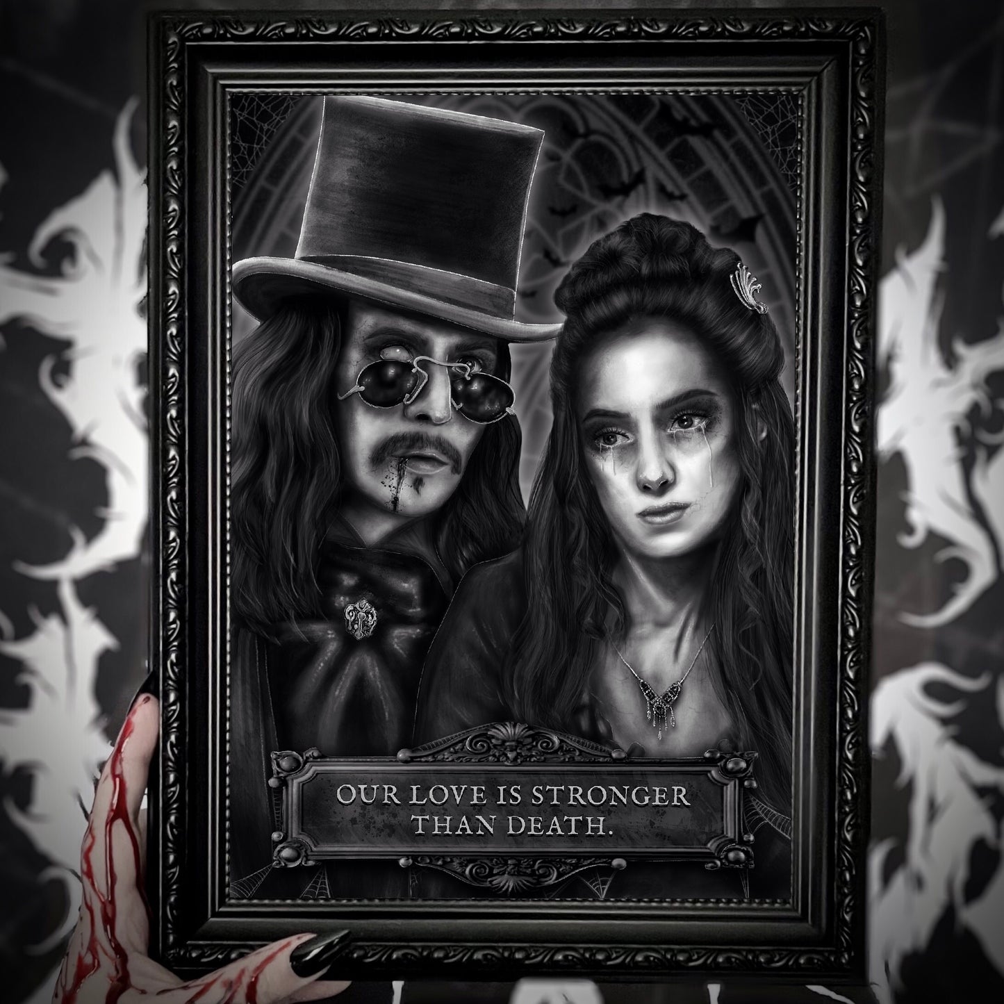 Dracula & Mina (1992) Art Print