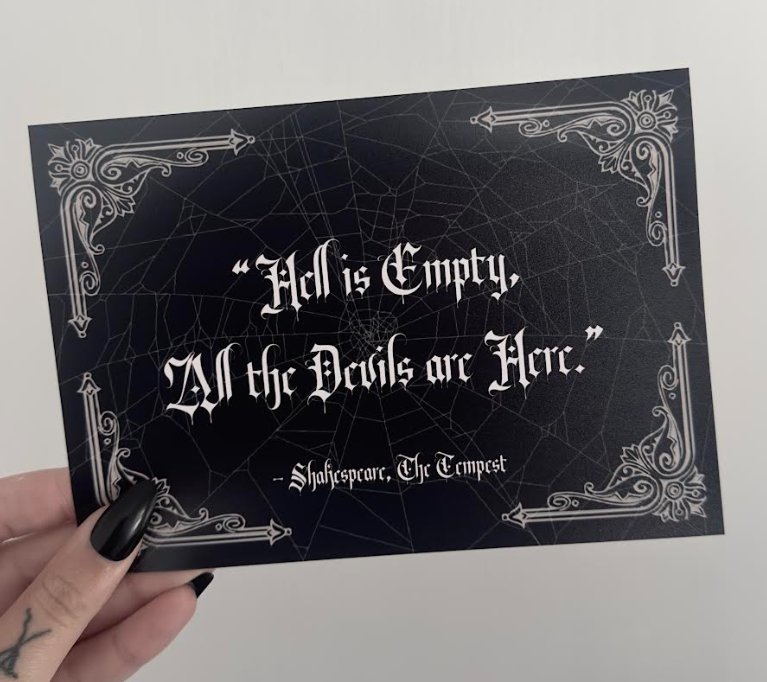 Hell Is Empty 5x7" Quote Print