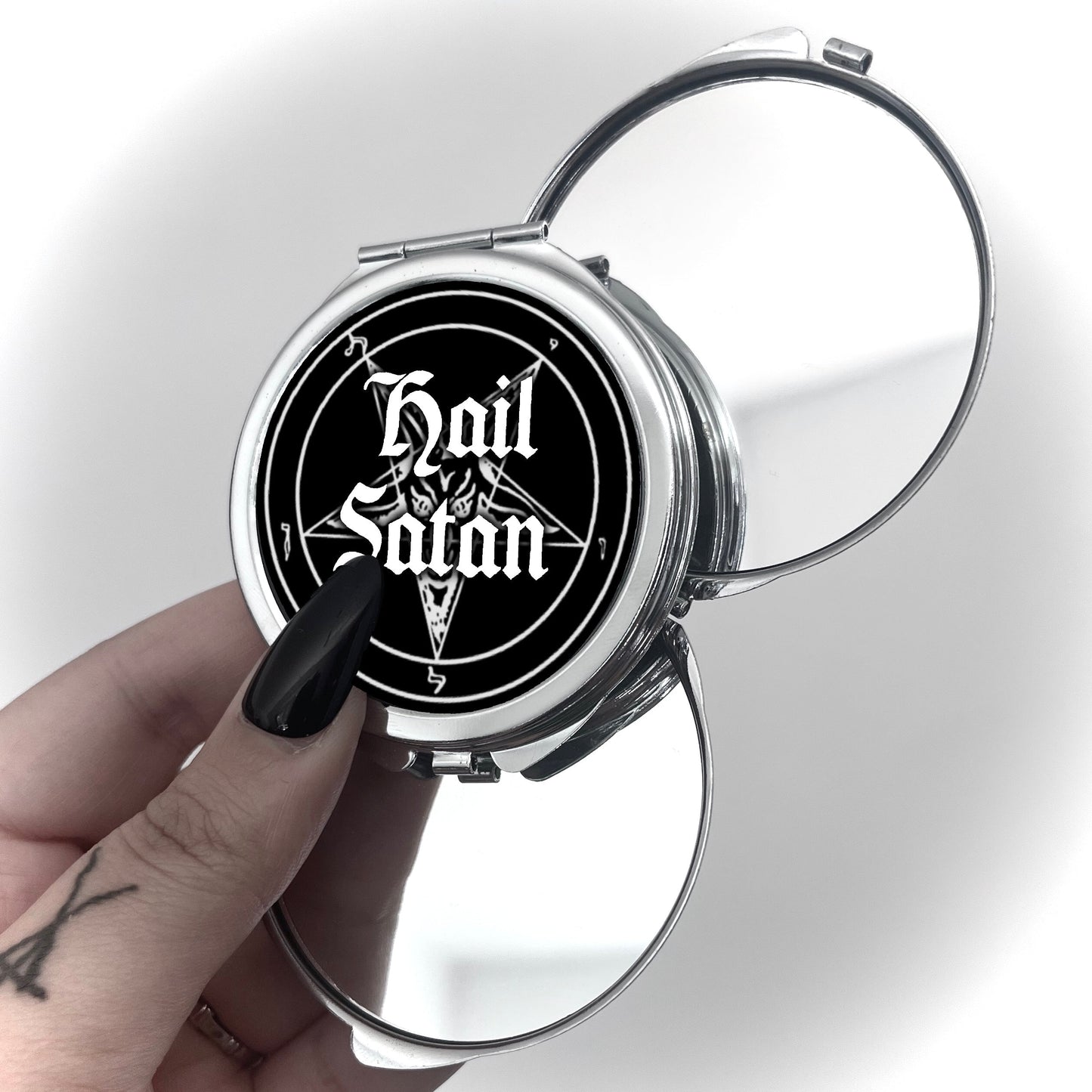 Hail Satan Compact Mirror