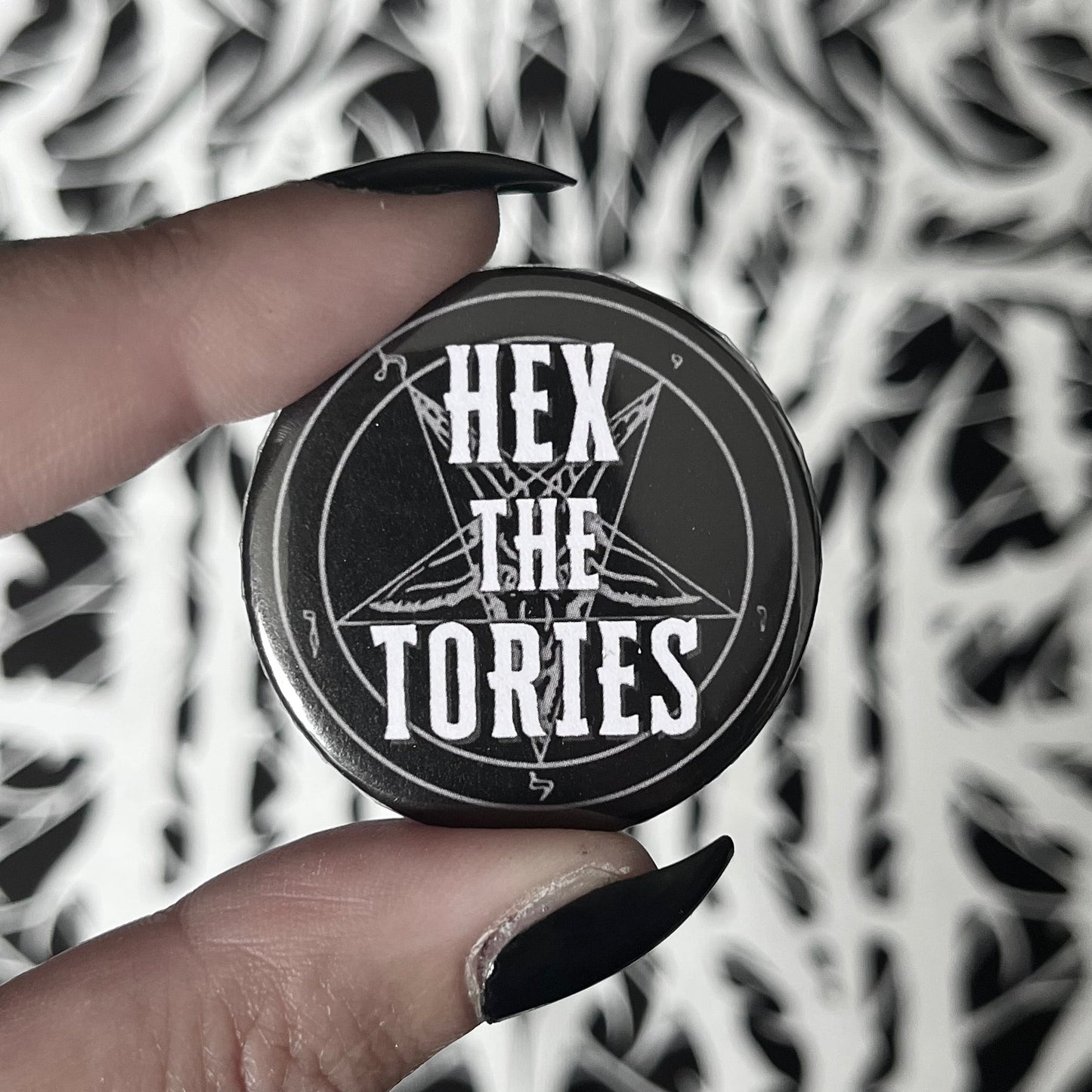 Hex The Tories 38mm Badge