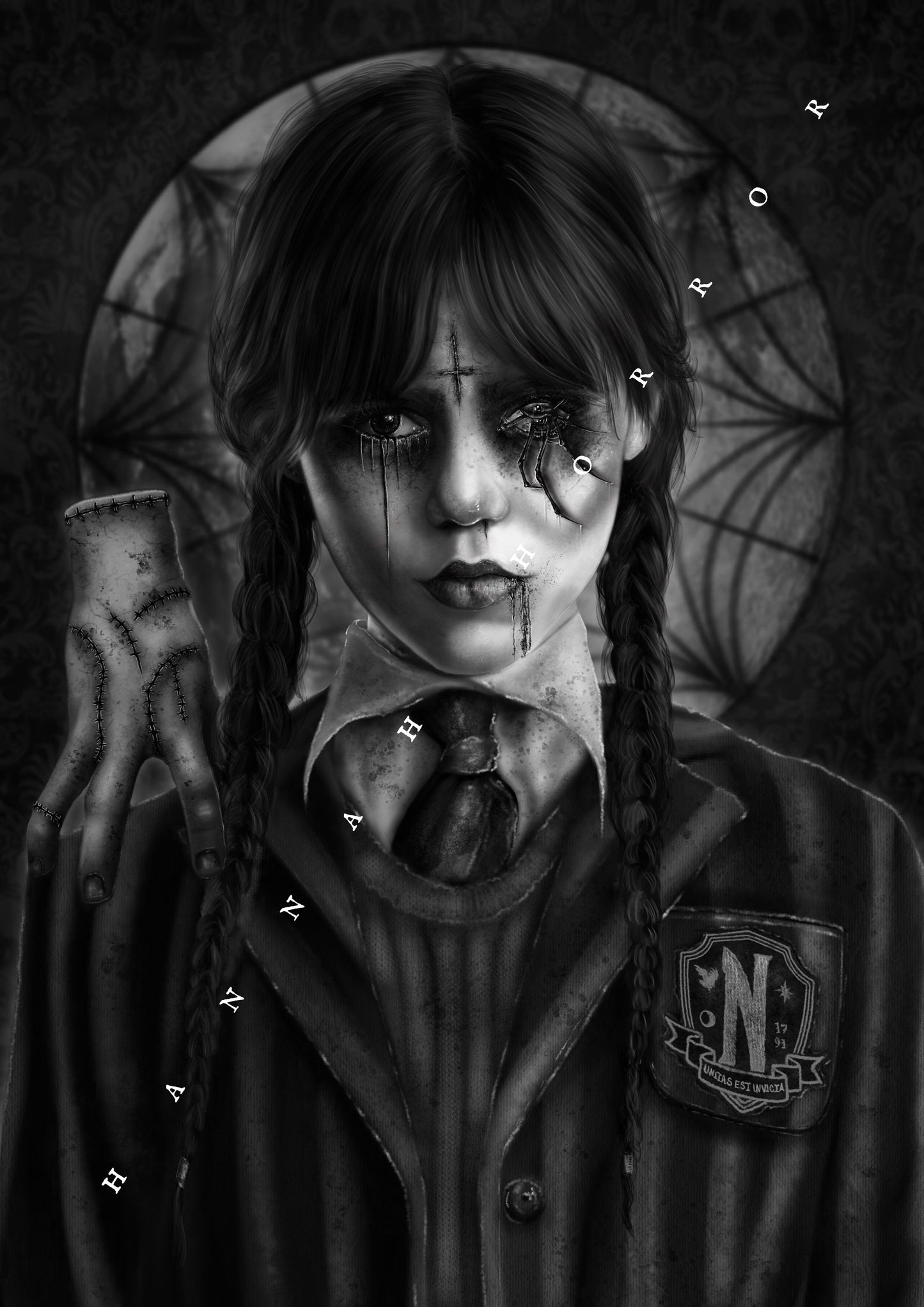 Wednesday Addams 2022 Gothic Art Print
