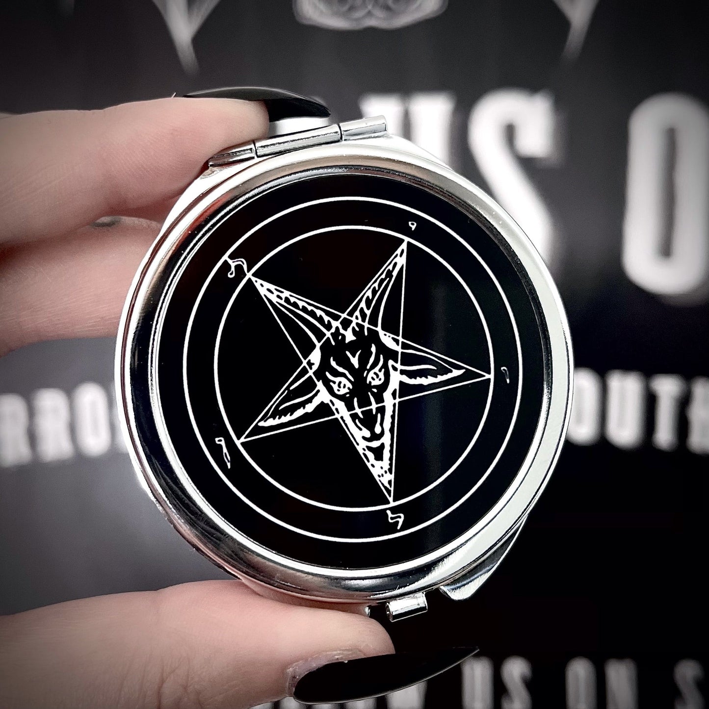 Baphomet Pocket Mirror