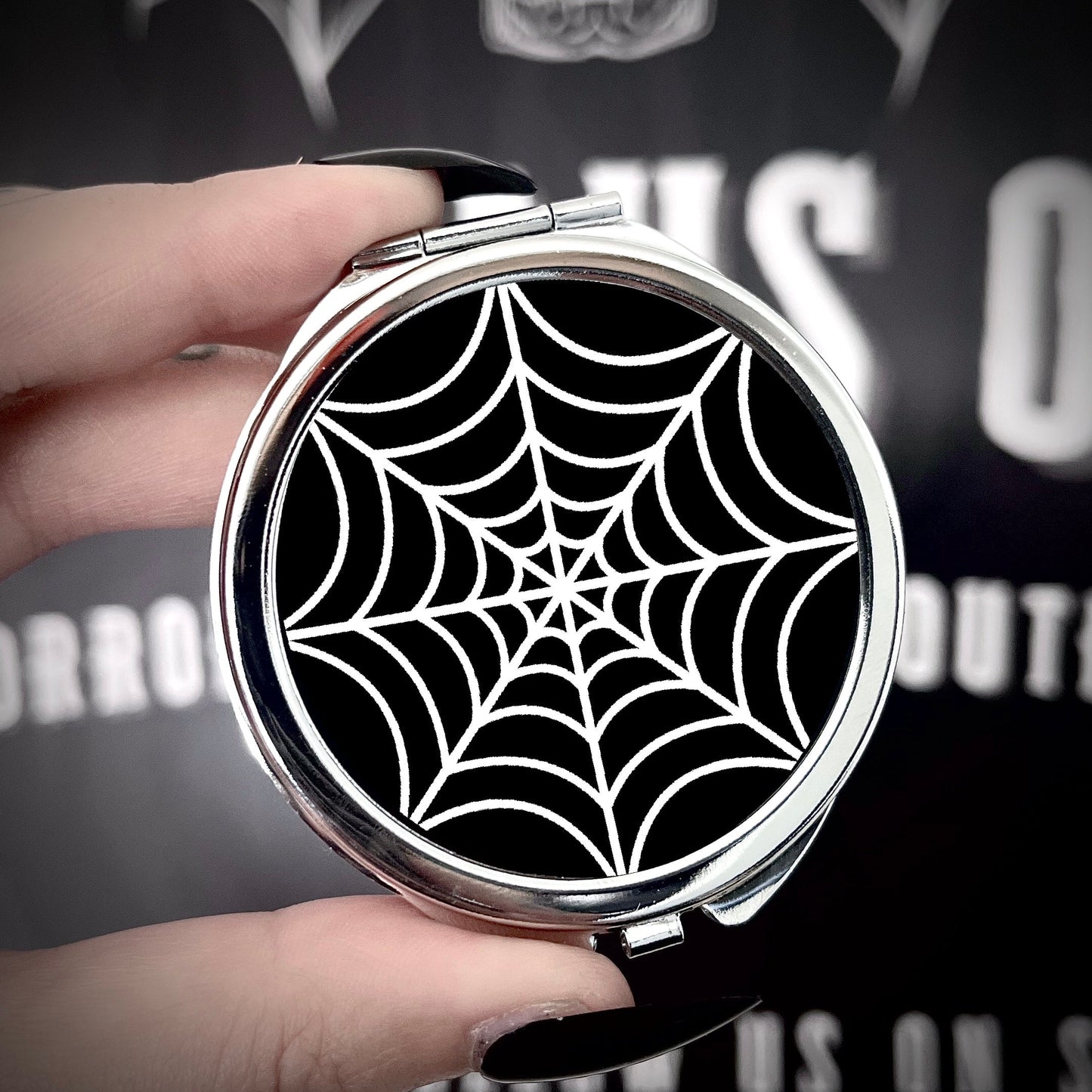 Spiderweb Compact Mirror