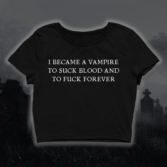 Vampire Sleeved Crop Top