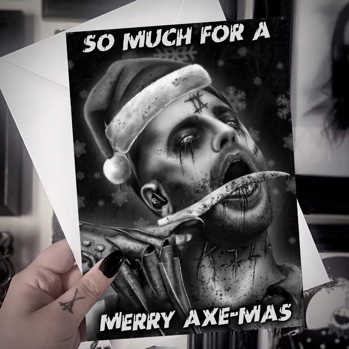 Spencer Charnas Ice Nine Kills Christmas Card