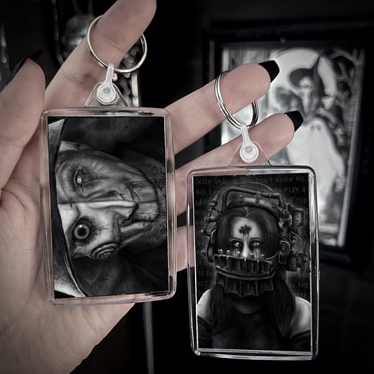 Amanda Young & Jigsaw Double-Sided Keyring