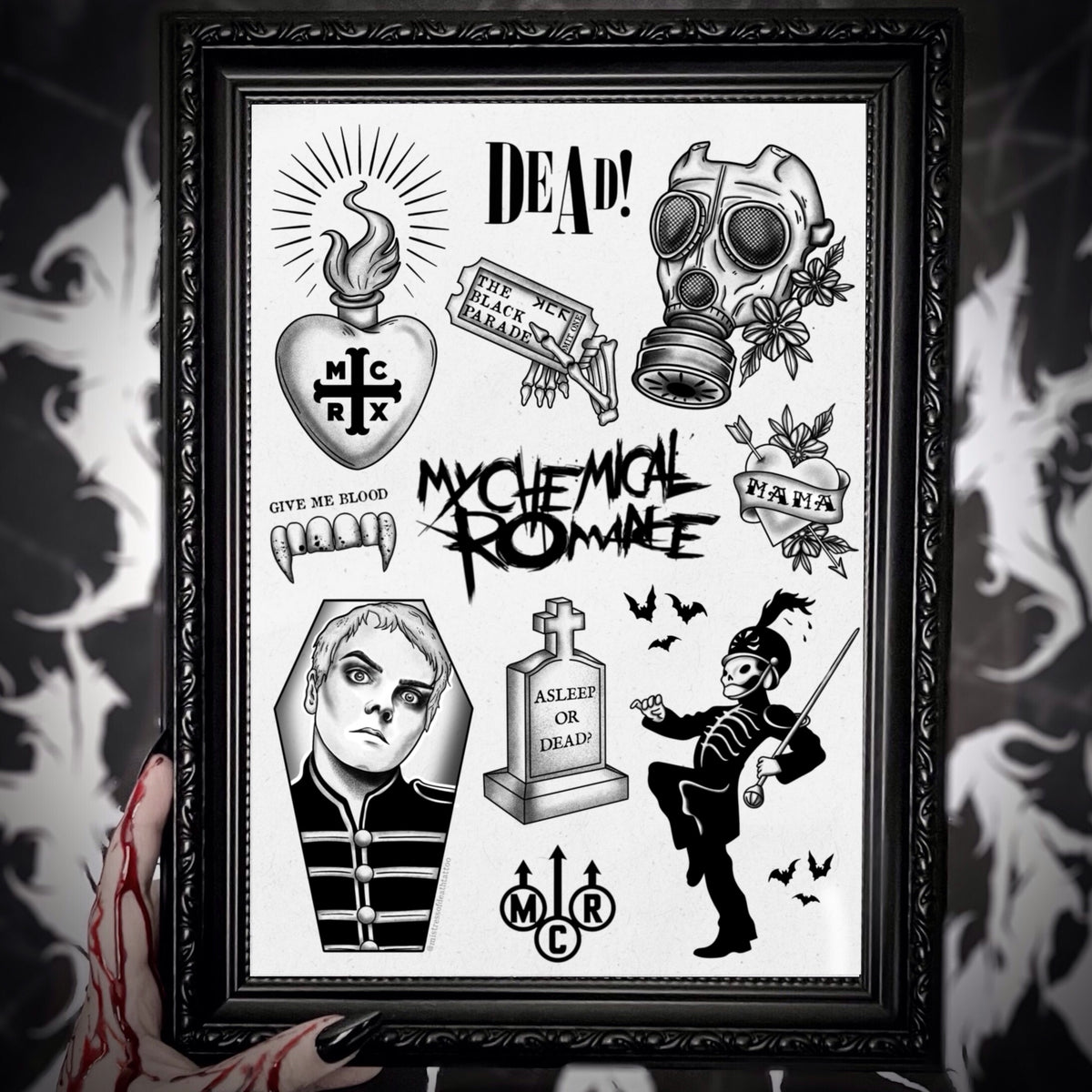 My Chemical Romance Black Parade A4 Flash Sheet Print
