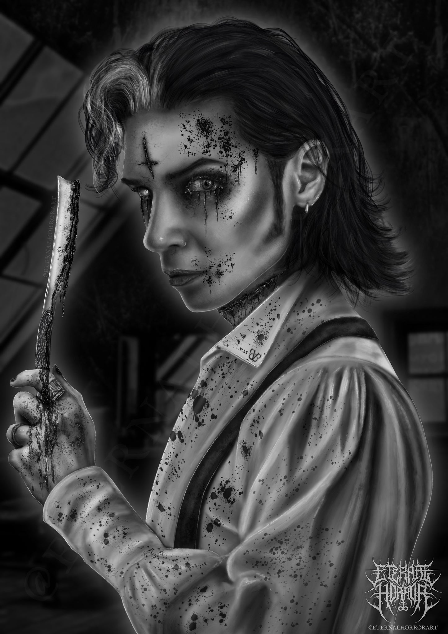 Andy Biersack Bleeders Portrait Art Print