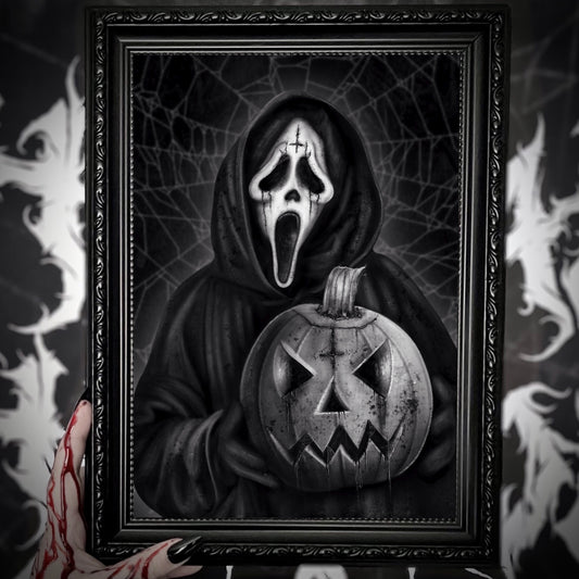 Ghostface Pumpkin A4 Print