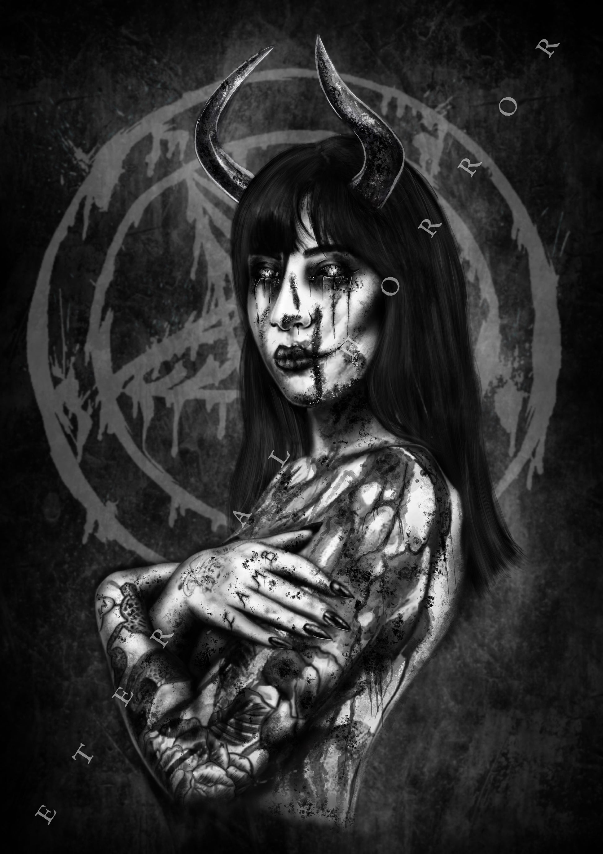 Devil Woman Charlotte Sartre Print – EternalHorrorArt