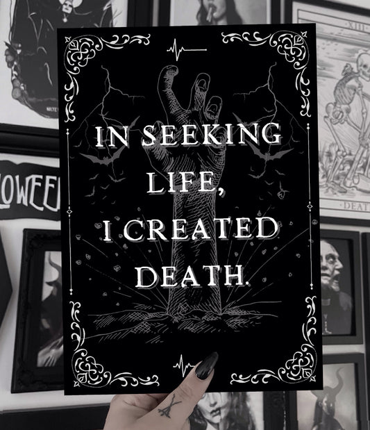 Victor Frankenstein A5 Quote Print