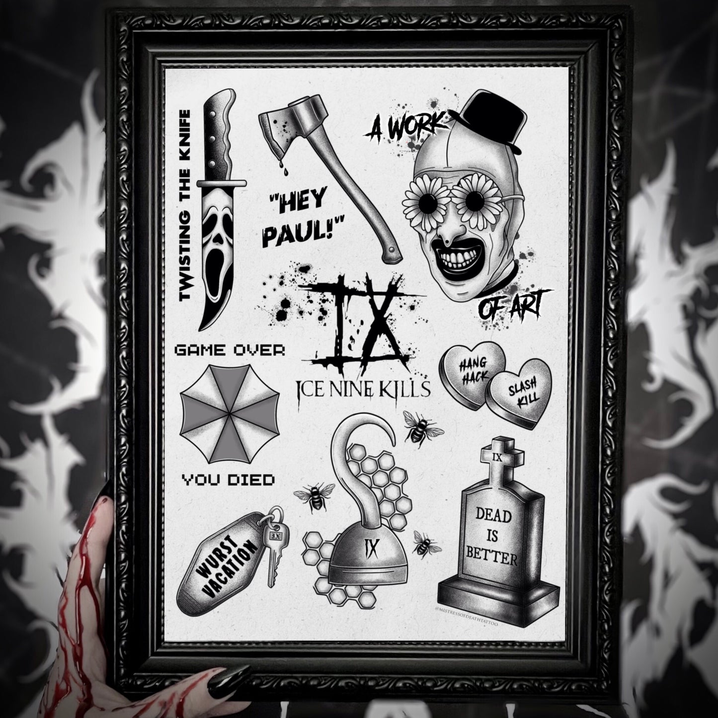 Ice Nine Kills A4 Flash Sheet Print