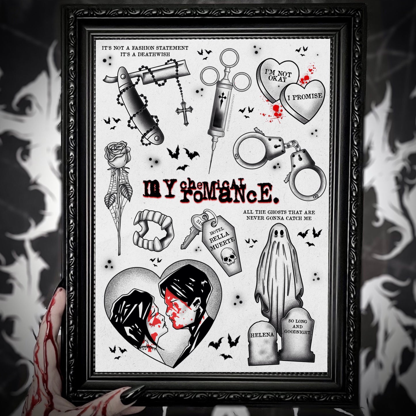 My Chemical Romance Three Cheers A4 Flash Sheet Print
