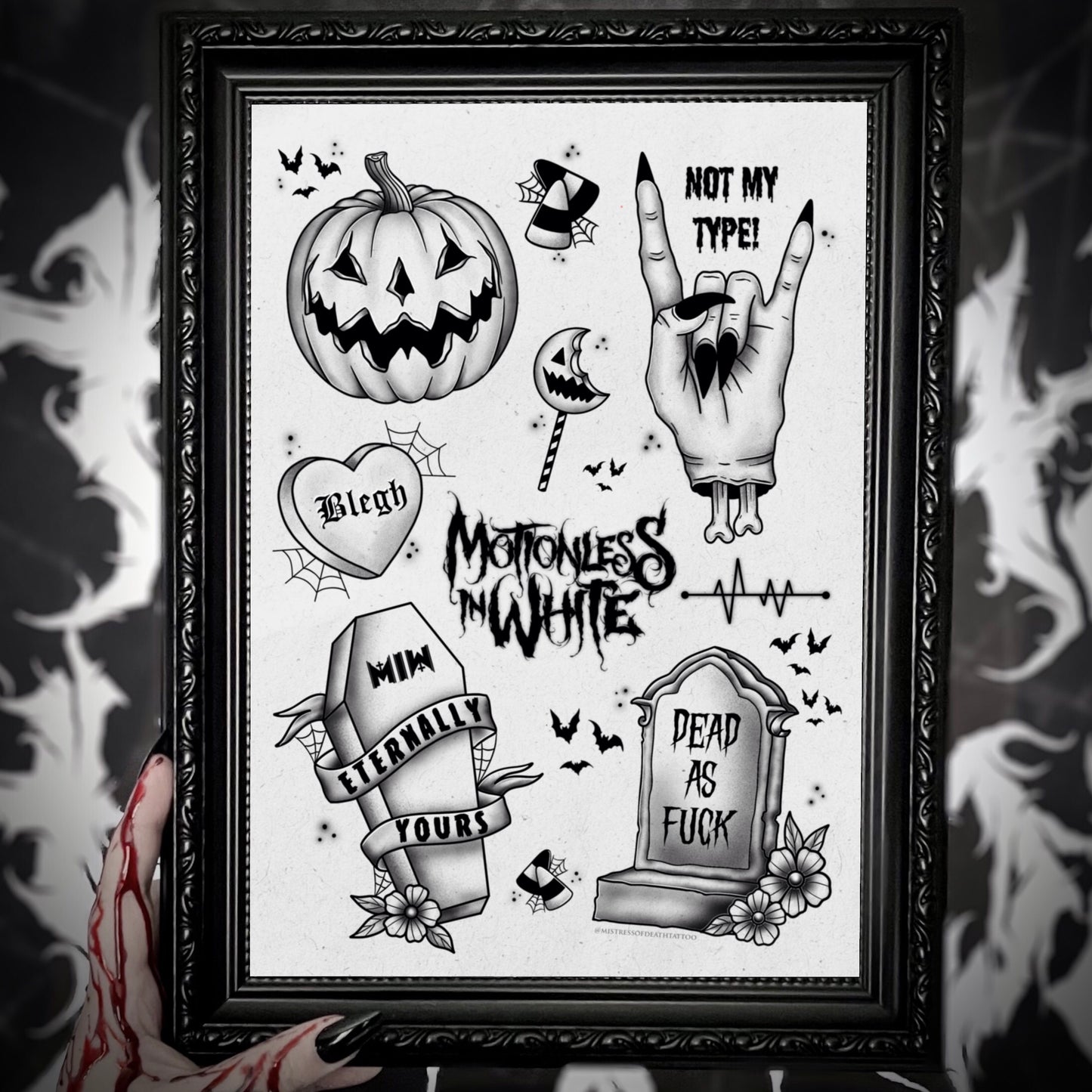 Motionless In White A4 Flash Sheet Print