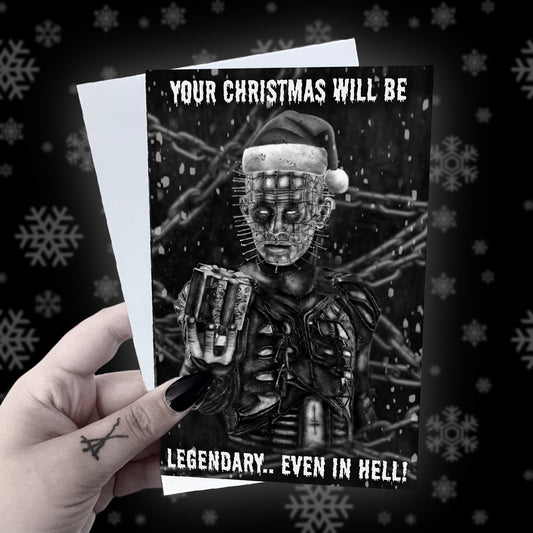 Pinhead Hellraiser Christmas Card