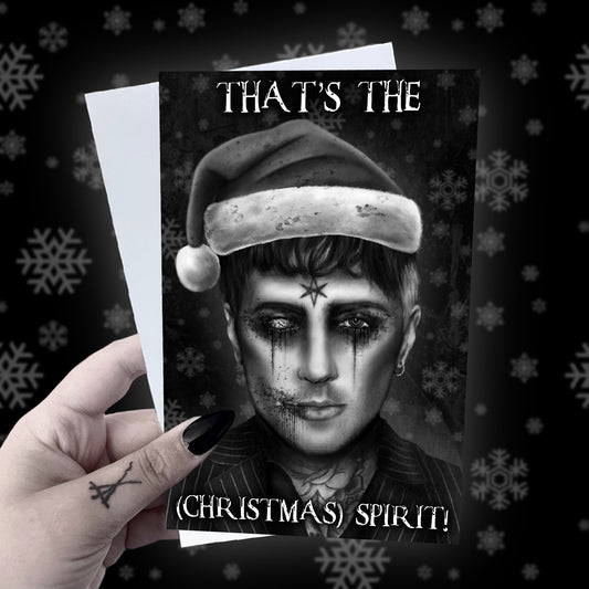 Oli Sykes Bring Me The Horizon Christmas Card