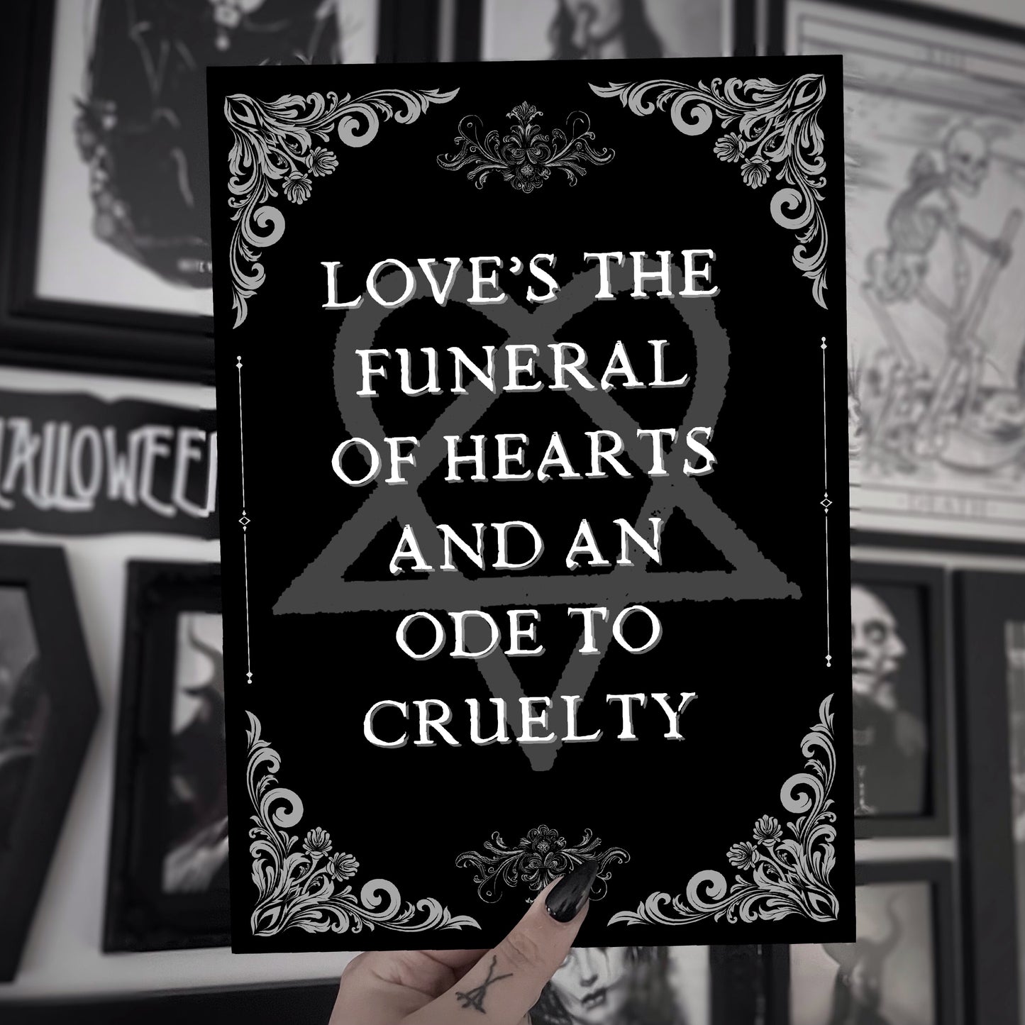 Funeral of Hearts A5 Quote Print