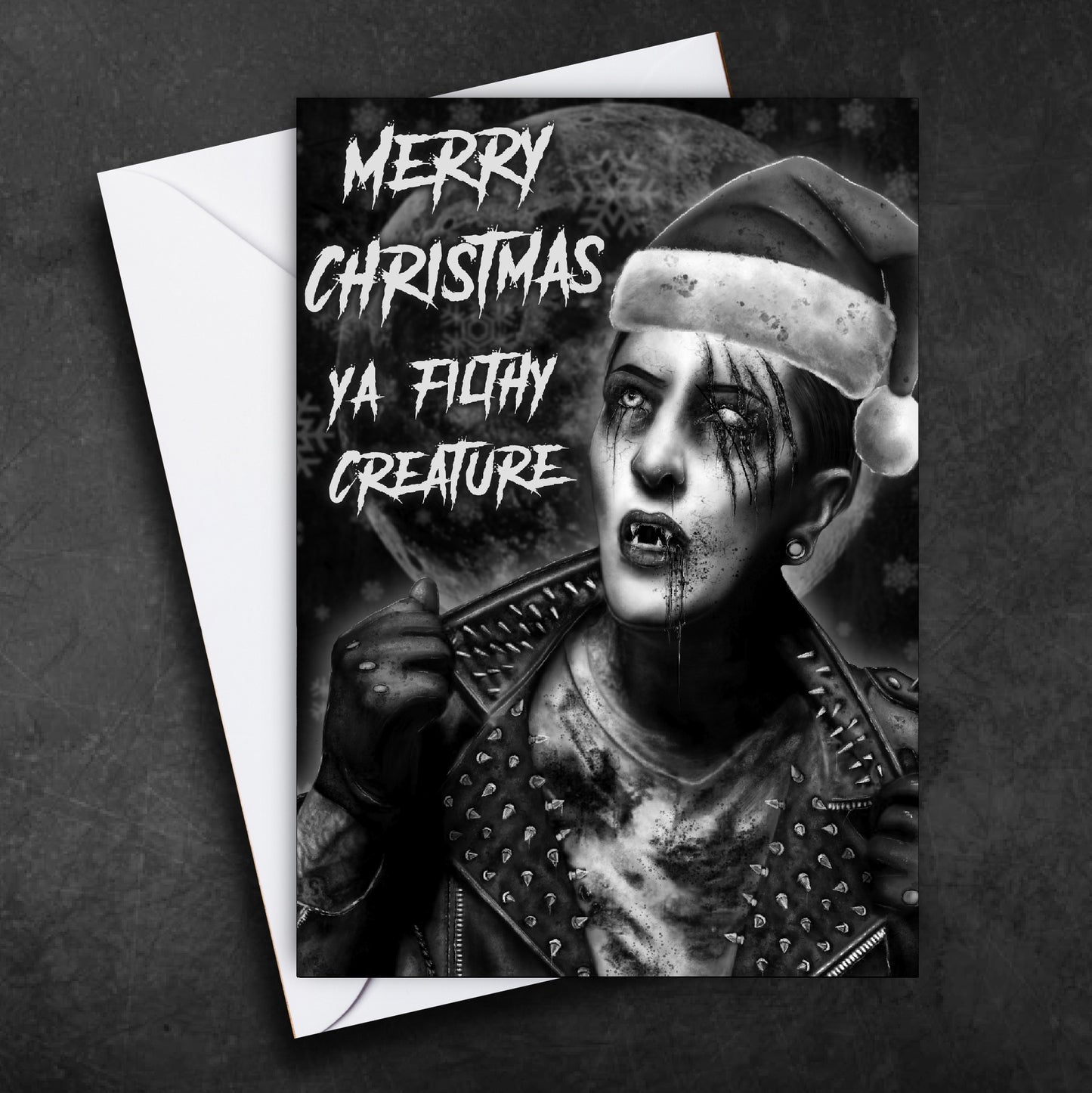 Chris Motionless Werewolf Christmas Card