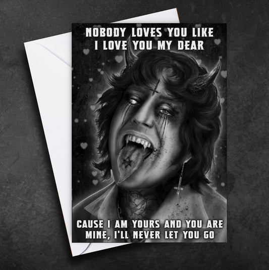 Oli Sykes Kool-Aid Greeting Card