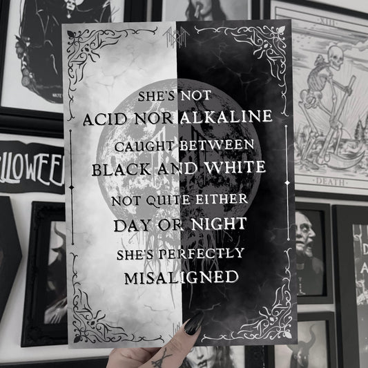 Alkaline A5 Quote Print