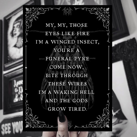 Take Me Back To Eden A5 Quote Print