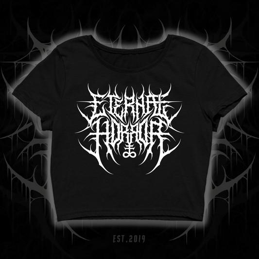 Eternal Horror Metal Logo Crop Top