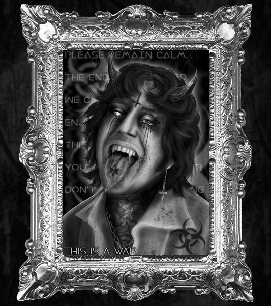 Oli Sykes Parasite Eve Gothic Portrait Art Print