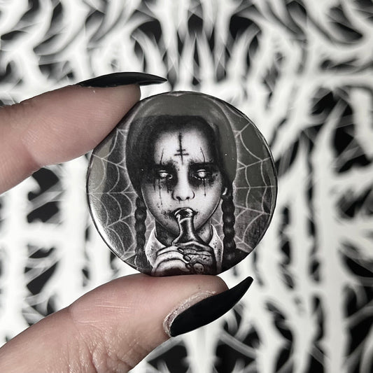 Wednesday Addams 38mm Badge