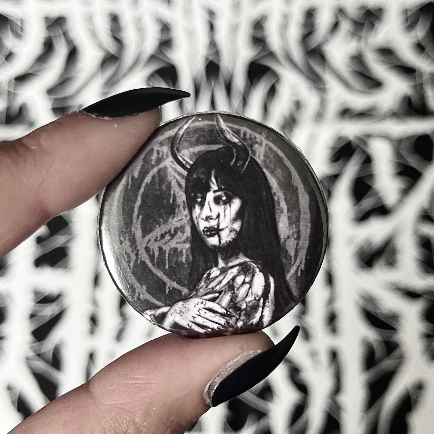 Devil Woman 38mm Badge