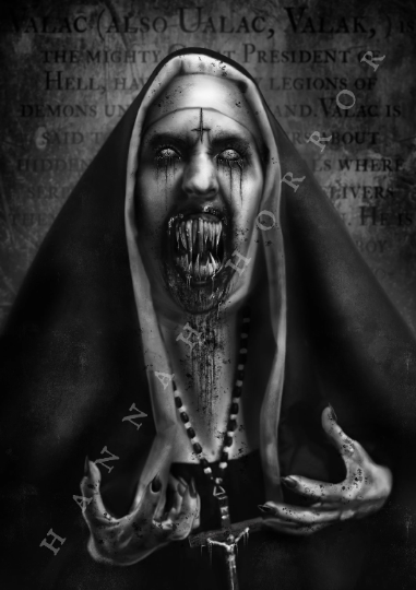 Valak The Conjuring Horror Art Print