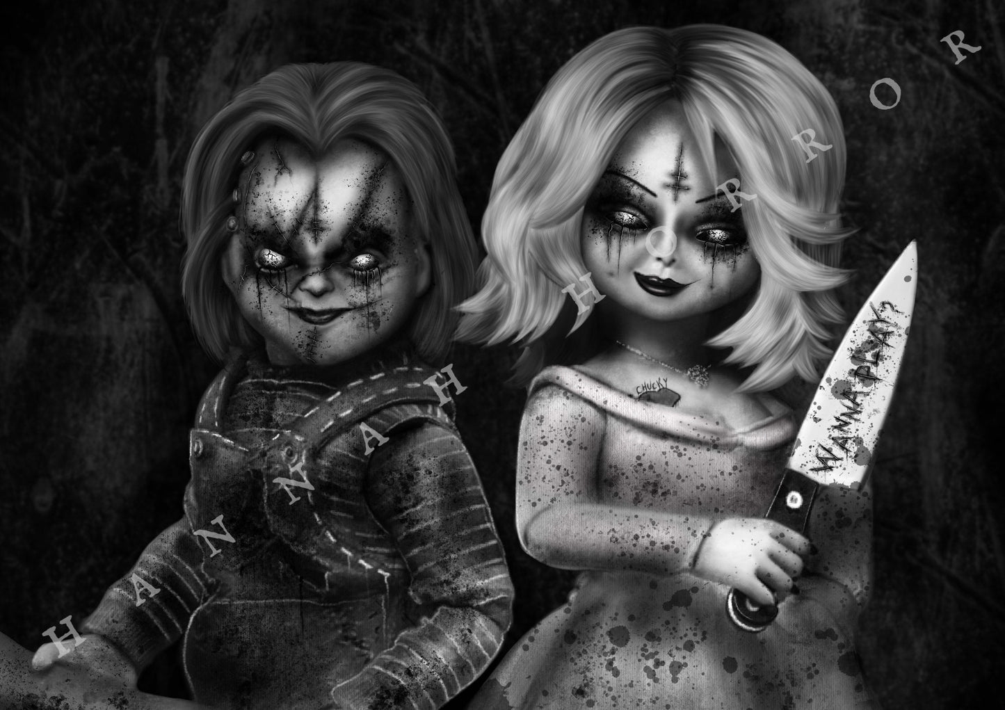 Chucky and Tiffany Print