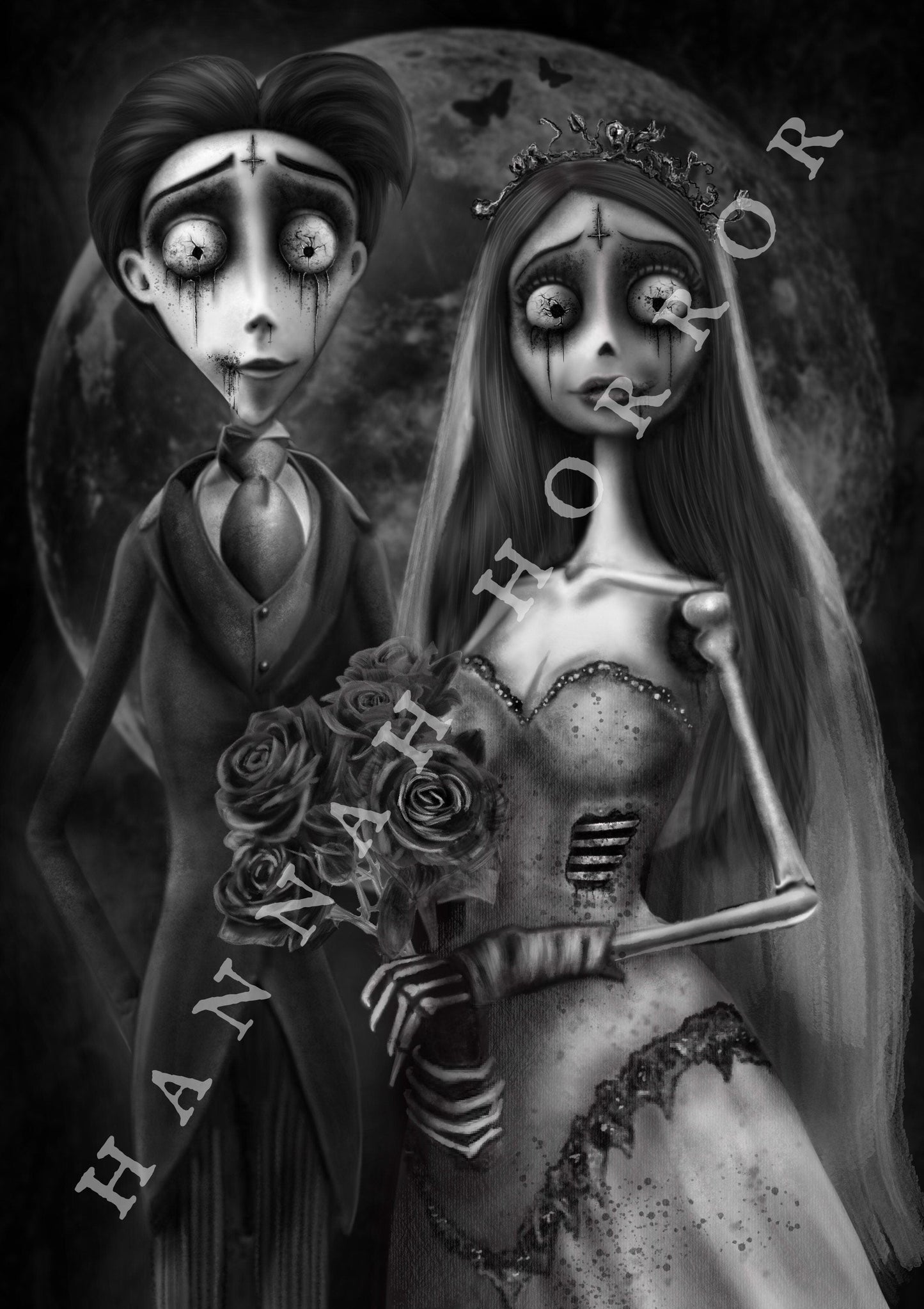 Corpse Bride Emily & Victor Print