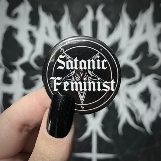 Satanic Feminist 38mm Badge