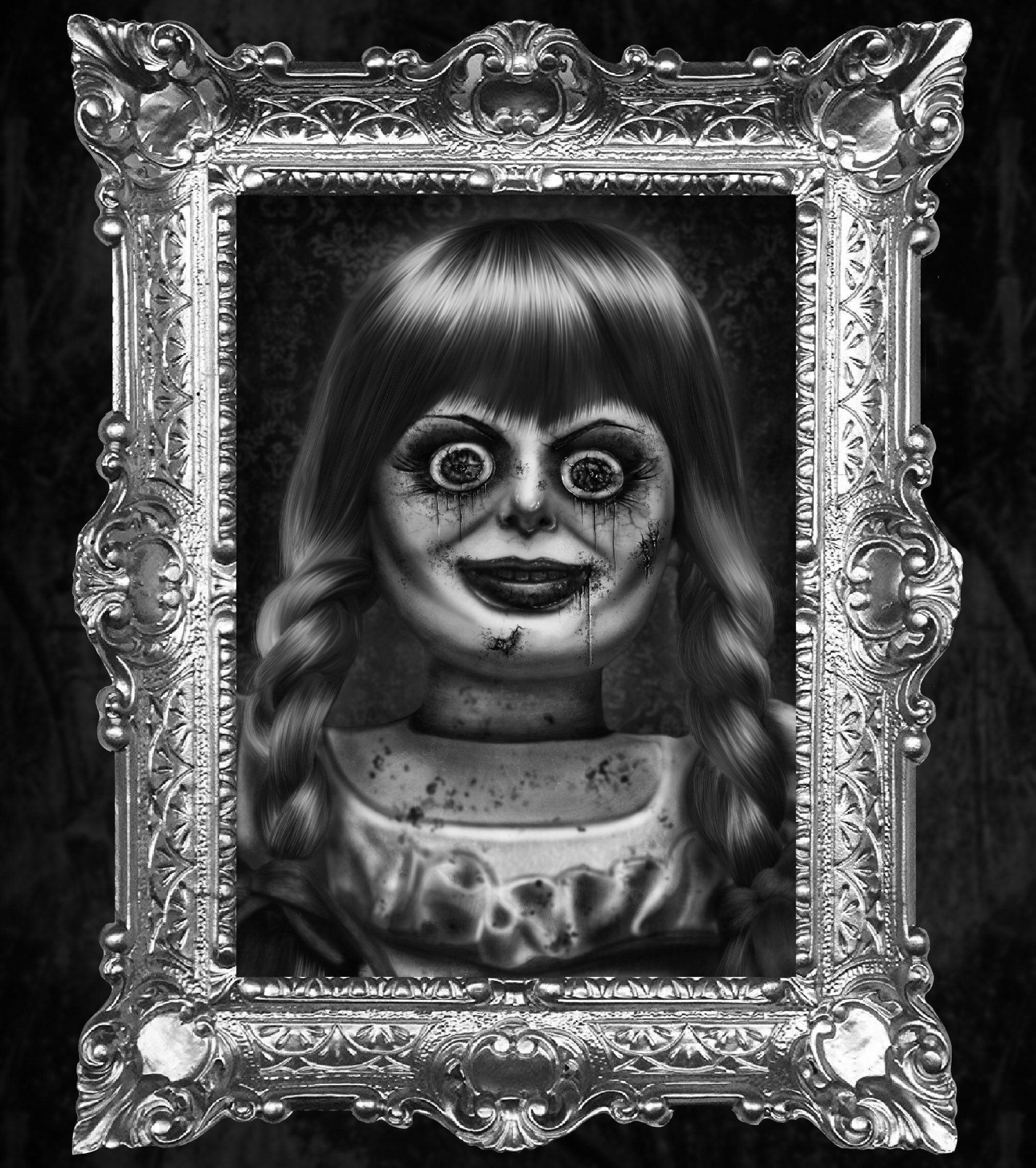 SALE Annabelle Doll Conjuring Print EternalHorrorArt