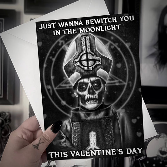 Papa Emeritus Ghost Gothic Valentine’s Card