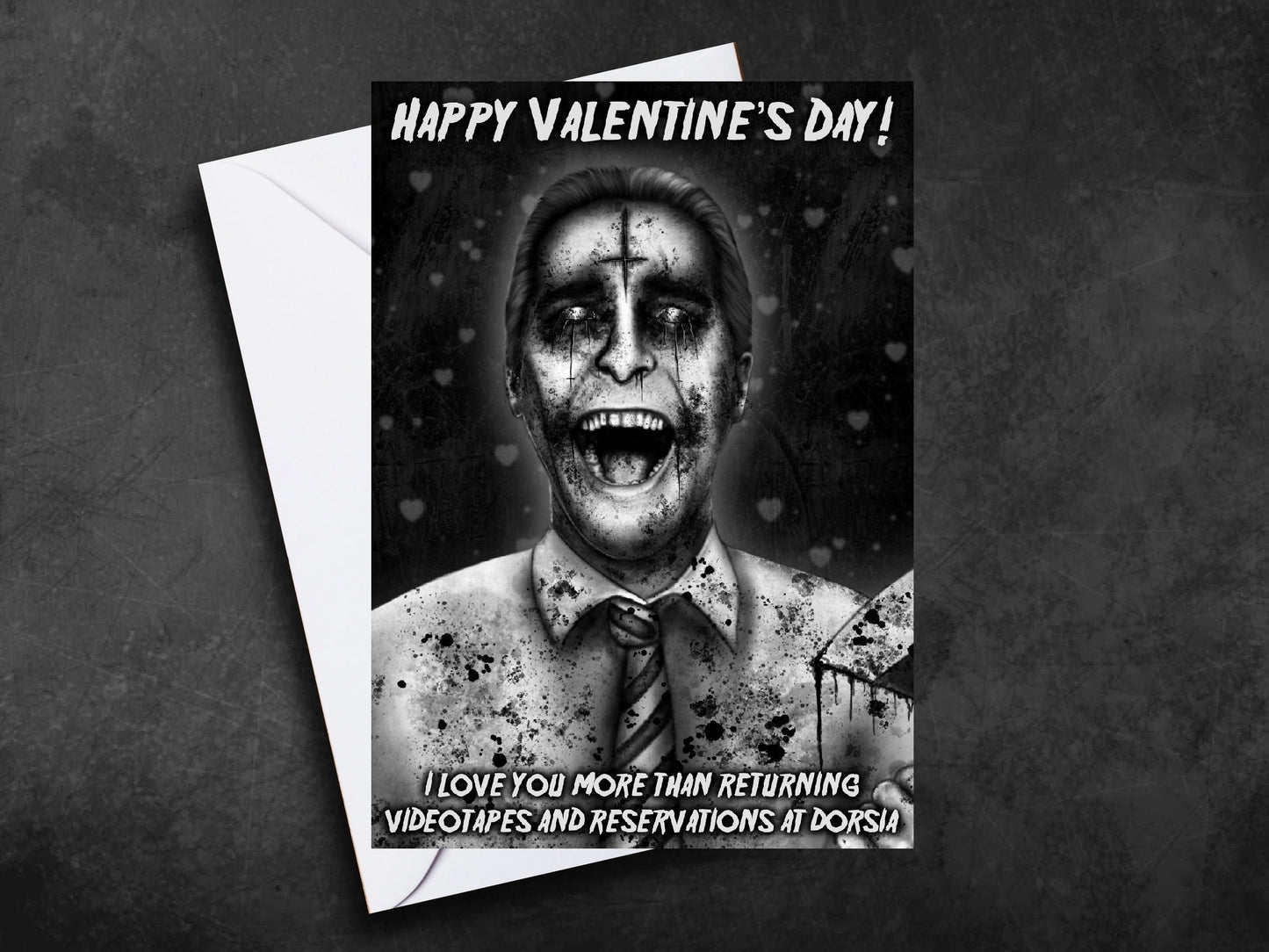 Patrick Bateman American Psycho Greeting Card