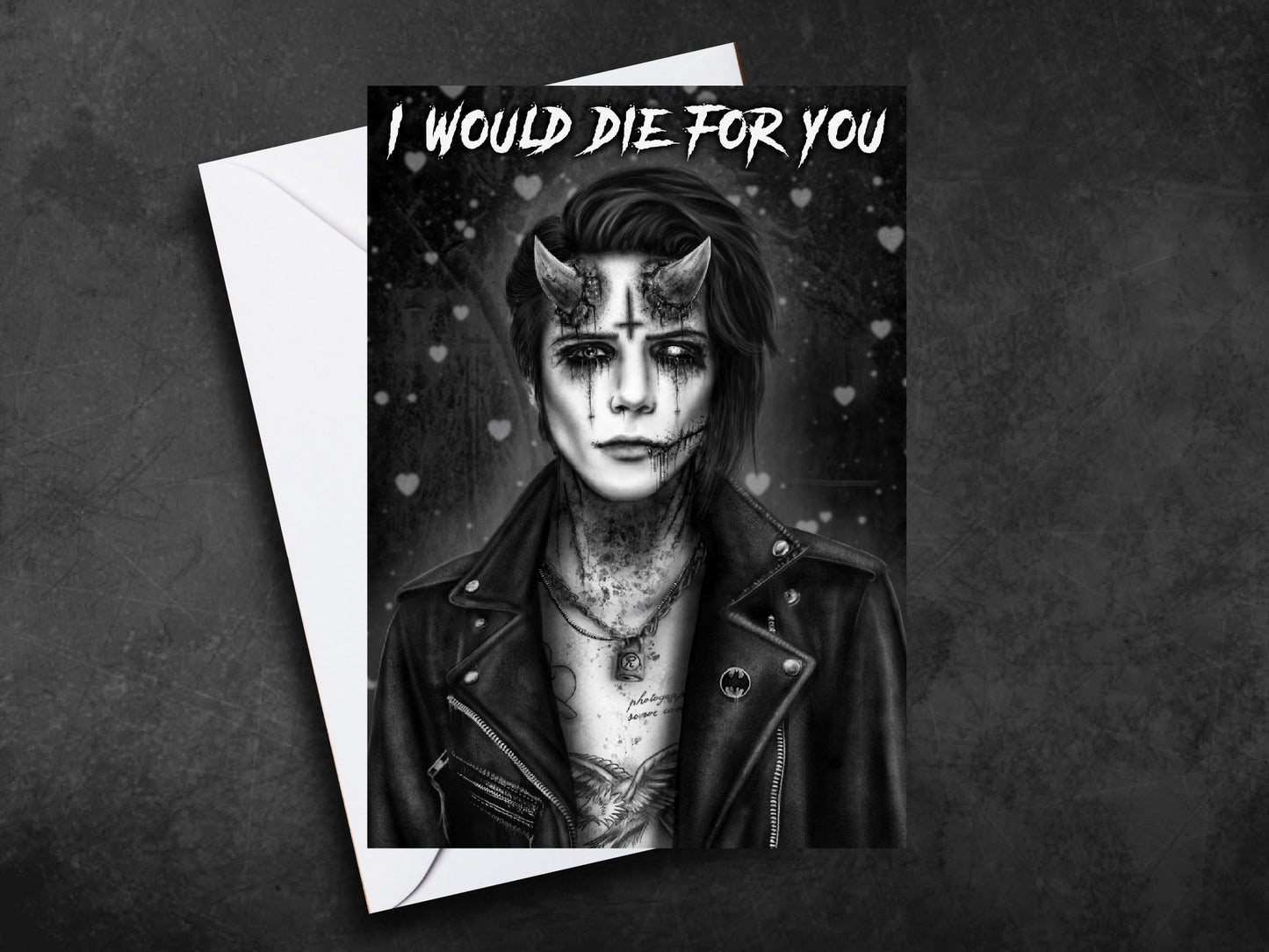 Andy Biersack BVB Greeting Card